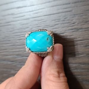 Judith Ripka 925 SS Turquoise Ring
